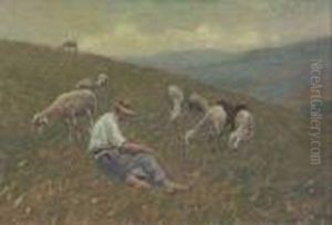 Pastorello Con Gregge by Carlo Passigli