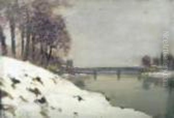 Nevicata, Arno Alle Cascine - view 1