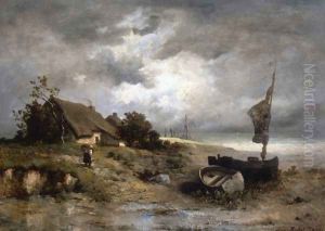 Farm House by the Sea by Leon Richet