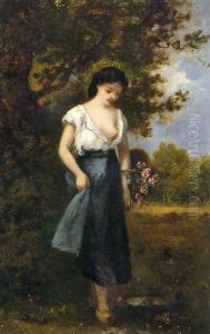 La fille des fleures (The Flowergirl) by Leon Richet