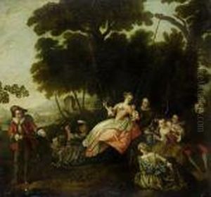 A Fete Champetre by Jean-Baptiste Joseph Pater