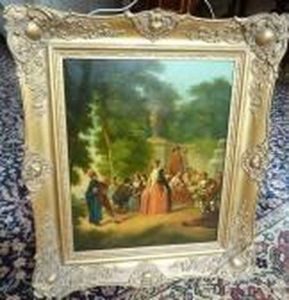 The Dancing Lesson by Jean-Baptiste Joseph Pater