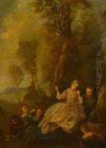 L'escarpolette by Jean-Baptiste Joseph Pater