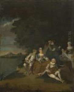 Landliches Fest by Jean-Baptiste Joseph Pater