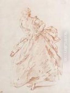 Etude De Femme En Pied by Jean-Baptiste Joseph Pater