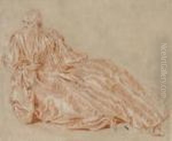 Study Of A Seated Woman - view 1