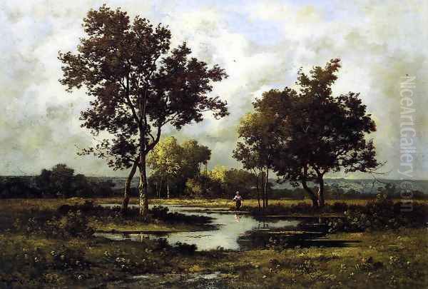 Peasant by a Pond - view 1