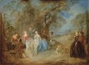 Fete Galante by Jean-Baptiste Joseph Pater
