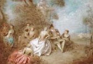 A Fete Champetre by Jean-Baptiste Joseph Pater