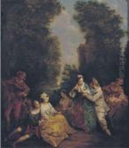 A Fete Champetre by Jean-Baptiste Joseph Pater