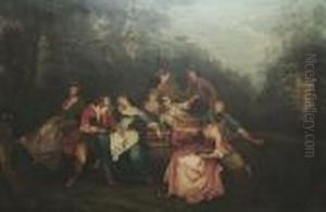 A Fete Champetre by Jean-Baptiste Joseph Pater