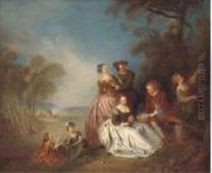 A Fete Champetre by Jean-Baptiste Joseph Pater