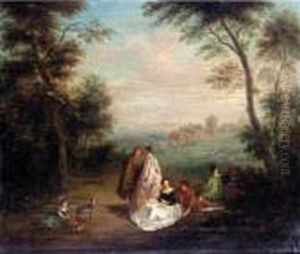 A Fete Champetre by Jean-Baptiste Joseph Pater