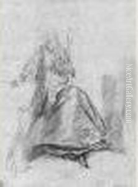 Etude De Femme Assise - view 1