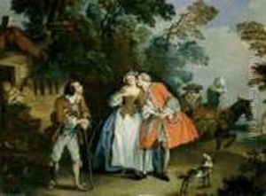 Le Baiser Donne (illustration Zu
Einer Erzahlung Aus Den "contes Et Nouvelles En Vers" Des Jean De
Lafontaine). by Jean-Baptiste Joseph Pater