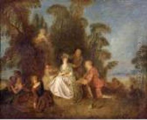 La Bergere Courronnee by Jean-Baptiste Joseph Pater