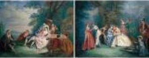 ``fetes Champetres' by Jean-Baptiste Joseph Pater