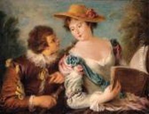 Le Duo by Jean-Baptiste Joseph Pater