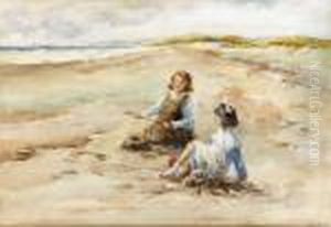 Children Playing On A Beach