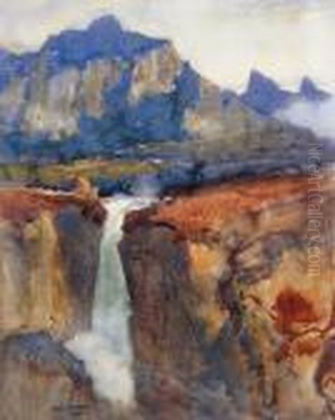 Highland Waterfall - view 1