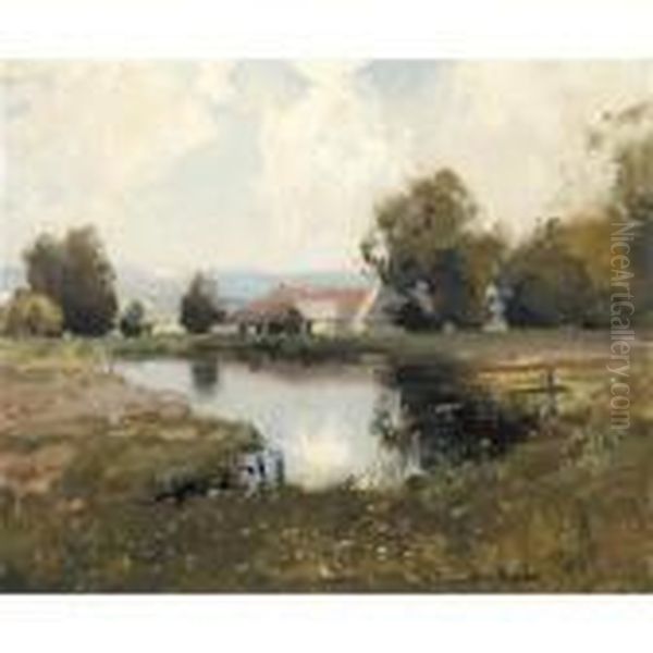The Duck Pond At Moffat Mill - view 1