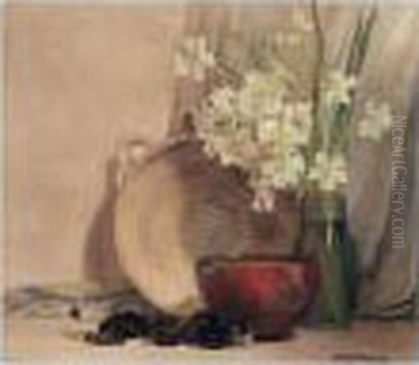 Still Life Of Flowers With A Bowl - view 1