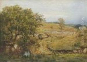 Bridge Over The Forest Creek by Waller Hugh Paton
