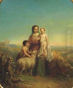The Virgin Mary with Christ and John the Baptist by Hendricus Engelbertus Reijntjens