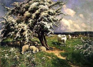 Winter, one of a set of the four seasons 2 by Arthur Walker Redgate