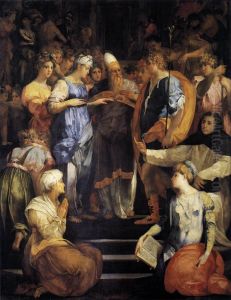 Betrothal of the Virgin 1523 by Fiorentino Rosso