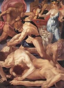 Moses Defending the Daughters of Jethro 1523-24 thumbnail