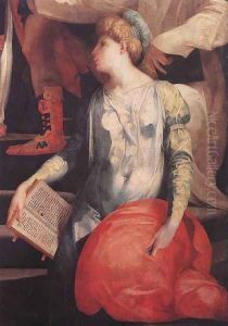 Marriage of the Virgin (detai-2) 1523 by Fiorentino Rosso
