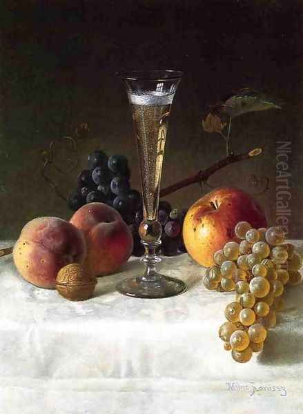 Still Life with Glass of Champagne - view 1