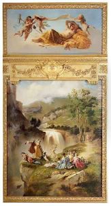 Allegory Of Summer: The Goddess Ceres Surrounded By Putti (or A Picnic Near The Waterfall)