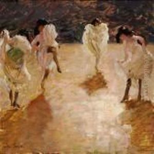 Young Women Dancing The Cancan