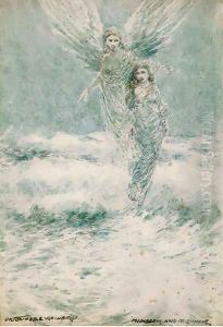 Moonbeam and the wave by Victor Noble Rainbird