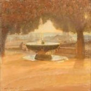 Scene From Monte Pincio In Rome by Julius Paulsen