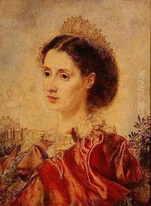 Portrait of Mrs Henry Francis Makins in Fancy Dress by Anton Romako
