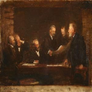 Komiteen For Opforelsen Af Ny Carlsberg Glyptotek by Julius Paulsen