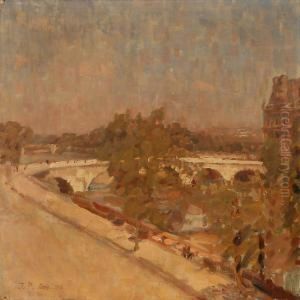 Under Pont Des Arts. 
Paris Middagssol