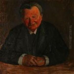 Portrait Of The Danish Actor Olaf Rye Poulsen