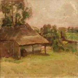 Summer Day At A Feed House by Julius Paulsen