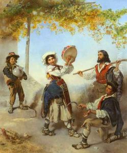 The Dance by Anton Romako