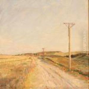 A Country Road by Julius Paulsen