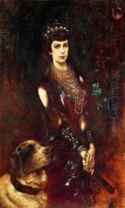 Empress Elizabeth of Bavaria 1837-98 by Anton Romako