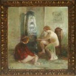 Interior With Twonaked Women By The Owen Interior With Twonaked Women By The Owen