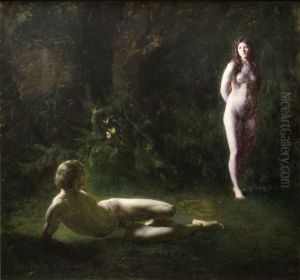 Adam And Eve by Julius Paulsen