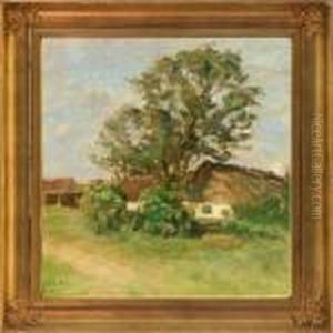 Summer Landscape With A Farm Summer Landscape With A Farm