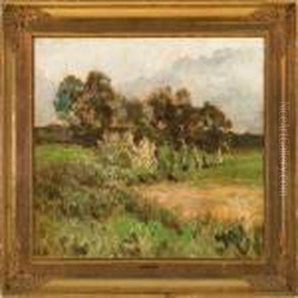 Landscape With Trees by Julius Paulsen