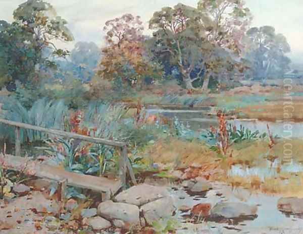 A wooded river landscape - view 1